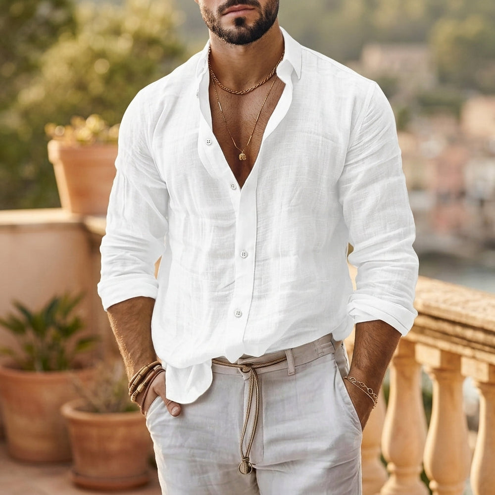 Riviera Cotton Linen Shirt