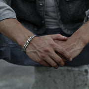 Torin Silver Cuff Bracelet view 2