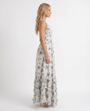 Bianca Ruffle Maxi Dress Garden Mist view 4