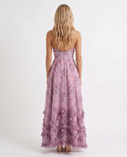 Bianca Ruffle Maxi Dress Purple view 5