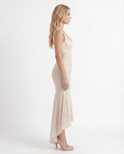 Carisia Corset Maxi Dress Cream view 4