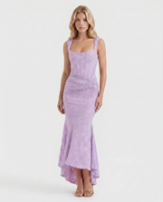 Carisia Corset Maxi Dress Purple view 3