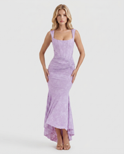 Carisia Corset Maxi Dress Purple view 1