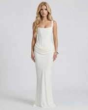 Cerene Corset Maxi Dress White view 2