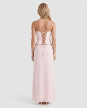 Charlotte Wrap Skirt Set Blush view 5