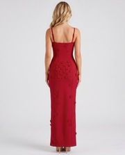Dalary Floral Maxi Dress Red view 5