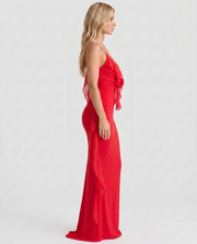 Daniela Slip Maxi Dress Red view 4