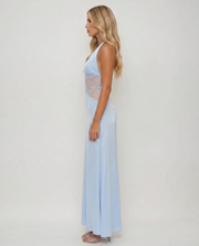 Dina Lace Maxi Dress Light Blue view 4