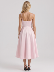 Estelle Sweetheart Corset Midi Dress Pink view 5