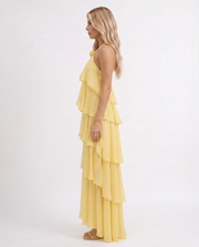 Felicia Tiered Maxi Dress Yellow view 4