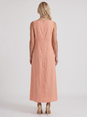 Fern Linen Midi Dress Pink view 5