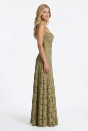 Francis Butterfly Maxi Dress Green view 4