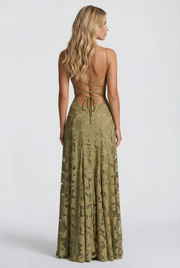 Francis Butterfly Maxi Dress Green view 5