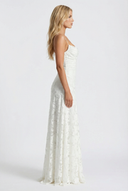 Francis Butterfly Maxi Dress White view 4