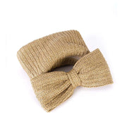 Gaby Boho Woven Bow Clutch Party Bag Brown view 3