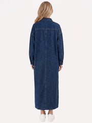 Goldie Denim Maxi Dress Blue view 5