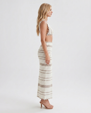 Hallie Striped Set Khaki view 4