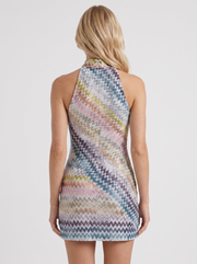 Harlow Zigzag Mini Dress Multicolor view 5