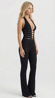 Harper Corset Jumpsuit Black view 3