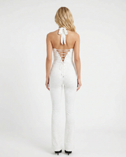 Harper Corset Jumpsuit White view 4