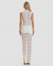 Iris Lace Maxi Dress White view 5