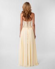 Isabella Lace Maxi Dress Butter Yellow view 5