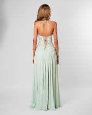 Isabella Lace Maxi Dress Mint view 6