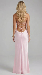 Jade Sequin Maxi Dress Pink view 3