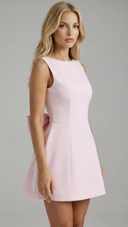 Jocelyn Backless Pearl Mini Dress Pink view 4