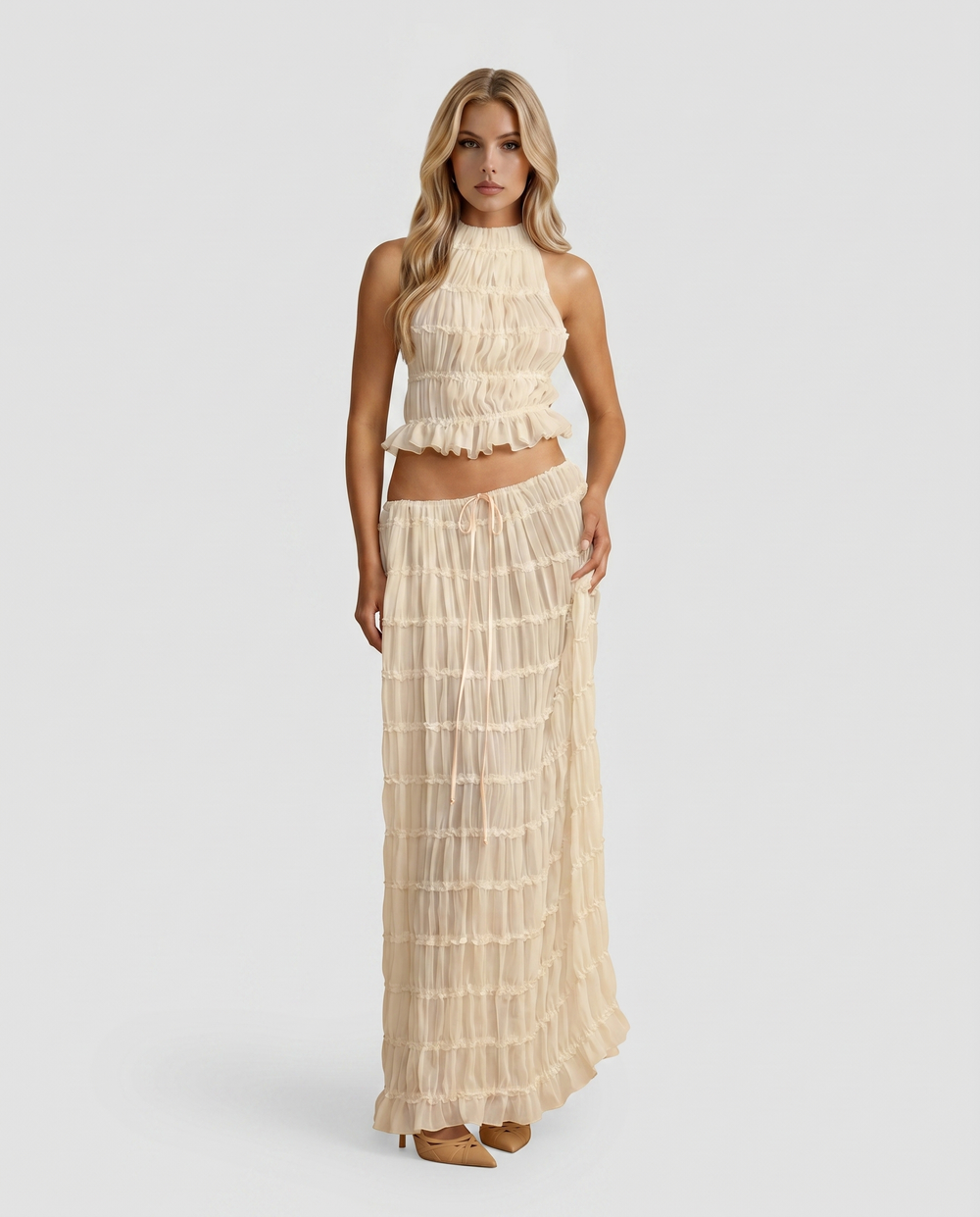 Juliette Halter Set Cream