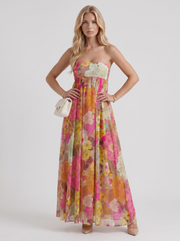 Juno Strapless Maxi Dress Multicolor view 3