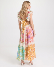Liana Ruffle Maxi Dress Multi view 2