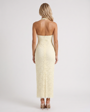 Liliana Scallop Maxi Dress Lemon view 5