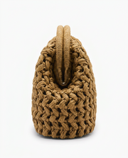 Lio Woven Raffia Clutch Boho Beach Purse Yellow view 3