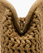 Lio Woven Raffia Clutch Boho Beach Purse Yellow view 5