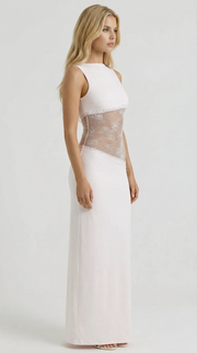 Lucy Lace Maxi Dress Pink view 3