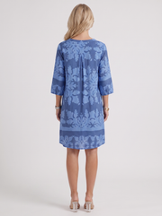 Marije Floral Midi Dress Blue view 5
