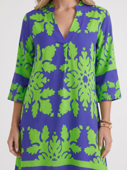 Marije Floral Midi Dress Green view 6