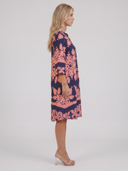 Marije Floral Midi Dress Pink view 4
