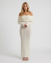 Marisol Off-Shoulder Maxi Dress Ivory view 1