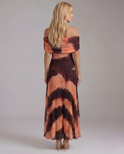 Milena Draped Maxi Dress Brown view 7