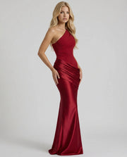 Noelle Draped Maxi Dress Burgundy view 2