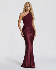 Noelle Draped Maxi Dress Red view 2
