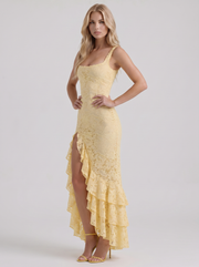 Poppy Lace Puff Sleeve Maxi Dress view 3