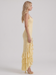 Poppy Lace Puff Sleeve Maxi Dress view 4
