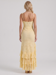 Poppy Lace Puff Sleeve Maxi Dress view 5