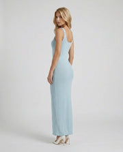Rachel Sequin Scoop Neck Bodycon Maxi Dress Light Blue view 2