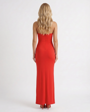 Raye Cutout Maxi Dress Red view 4