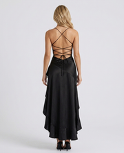 Rosalie Cowl Maxi Dress Black view 5