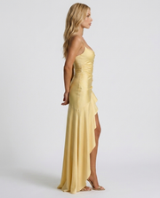 Rosalie Cowl Maxi Dress Lemon view 4